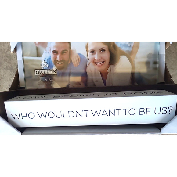 Malden 4x6 Family Spin Quotes Frame "Love Begins At Home" - Picture 2 of 4